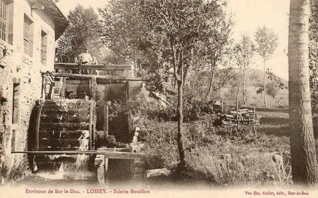 Le moulin de la scierie Bouillon à Loisey