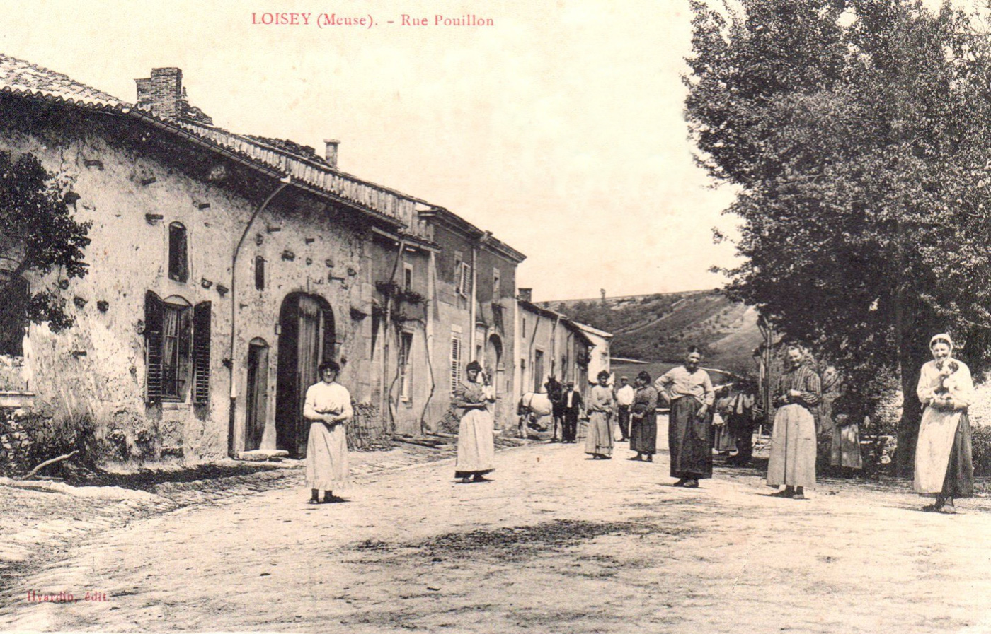 La Rue de Pouillon à Loisey