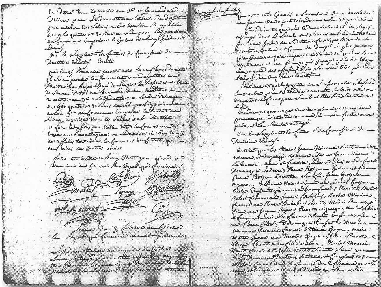 Le registre du secrétaire général Jean-Baptiste Gaillet