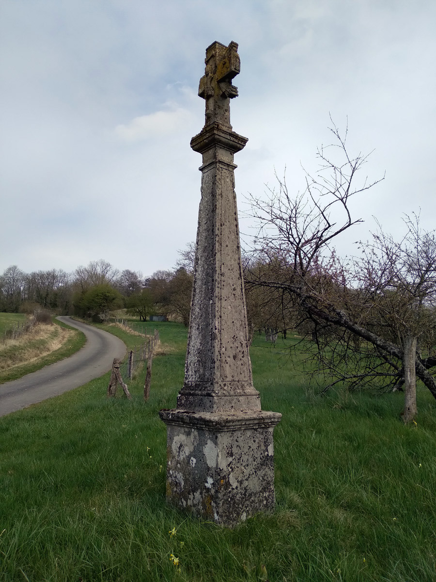 Croix sur la route de Loisey à Salmagne. 