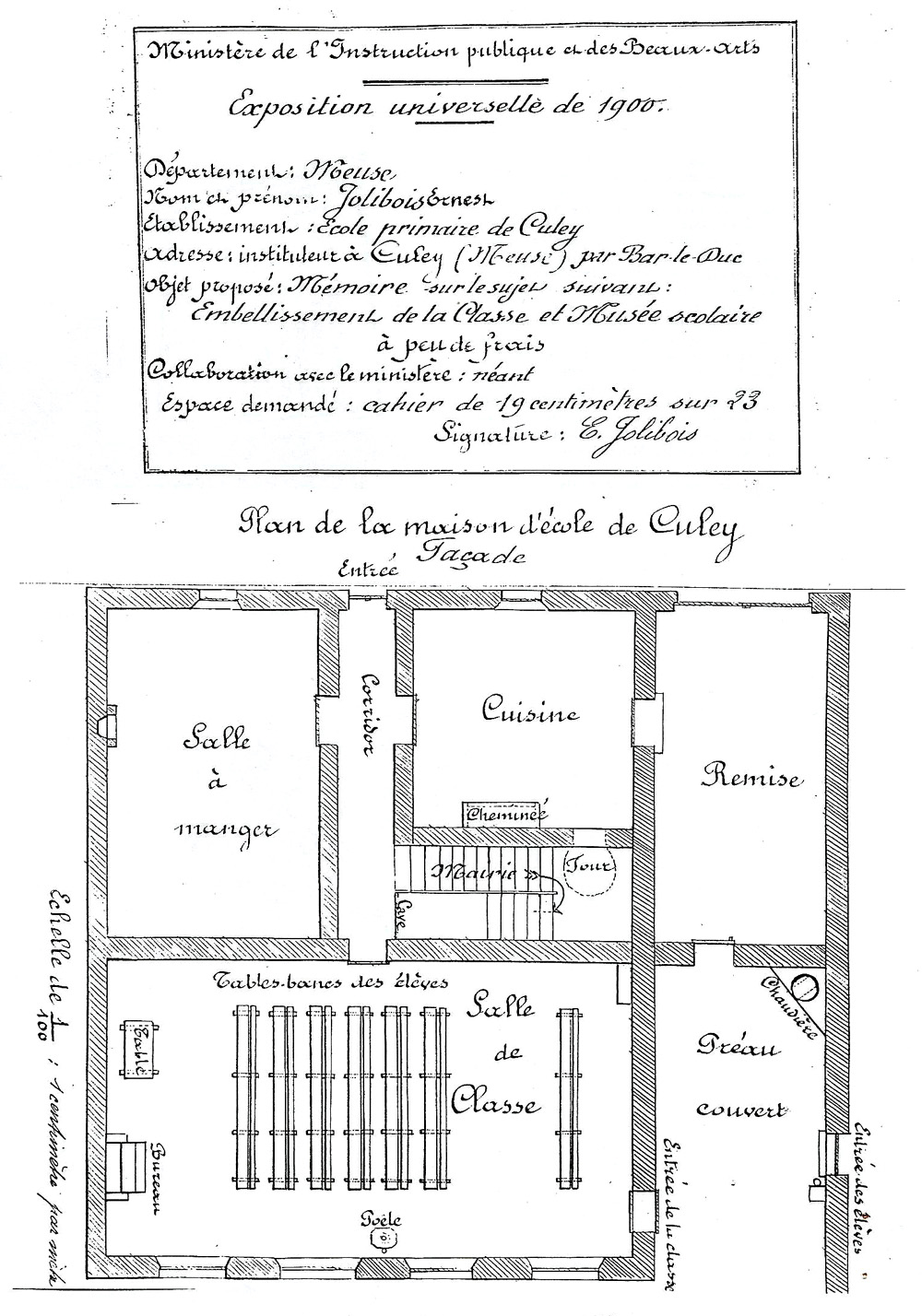 Ecole de Culey 1900 