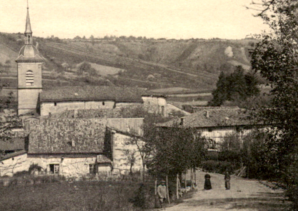 La route de Salmagne au début du XXème siècle.